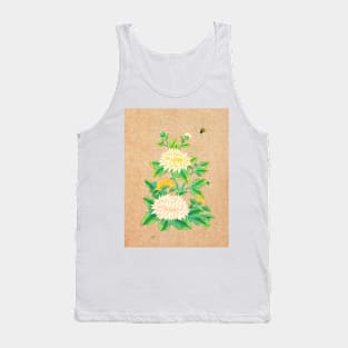 Minhwa: Chrysanthemum and Bumblebee A Type Tank Top